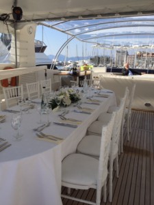 VIP dinner on a yacht during the Cannes MIPIM. Let's see us for the MIPIM 2017!