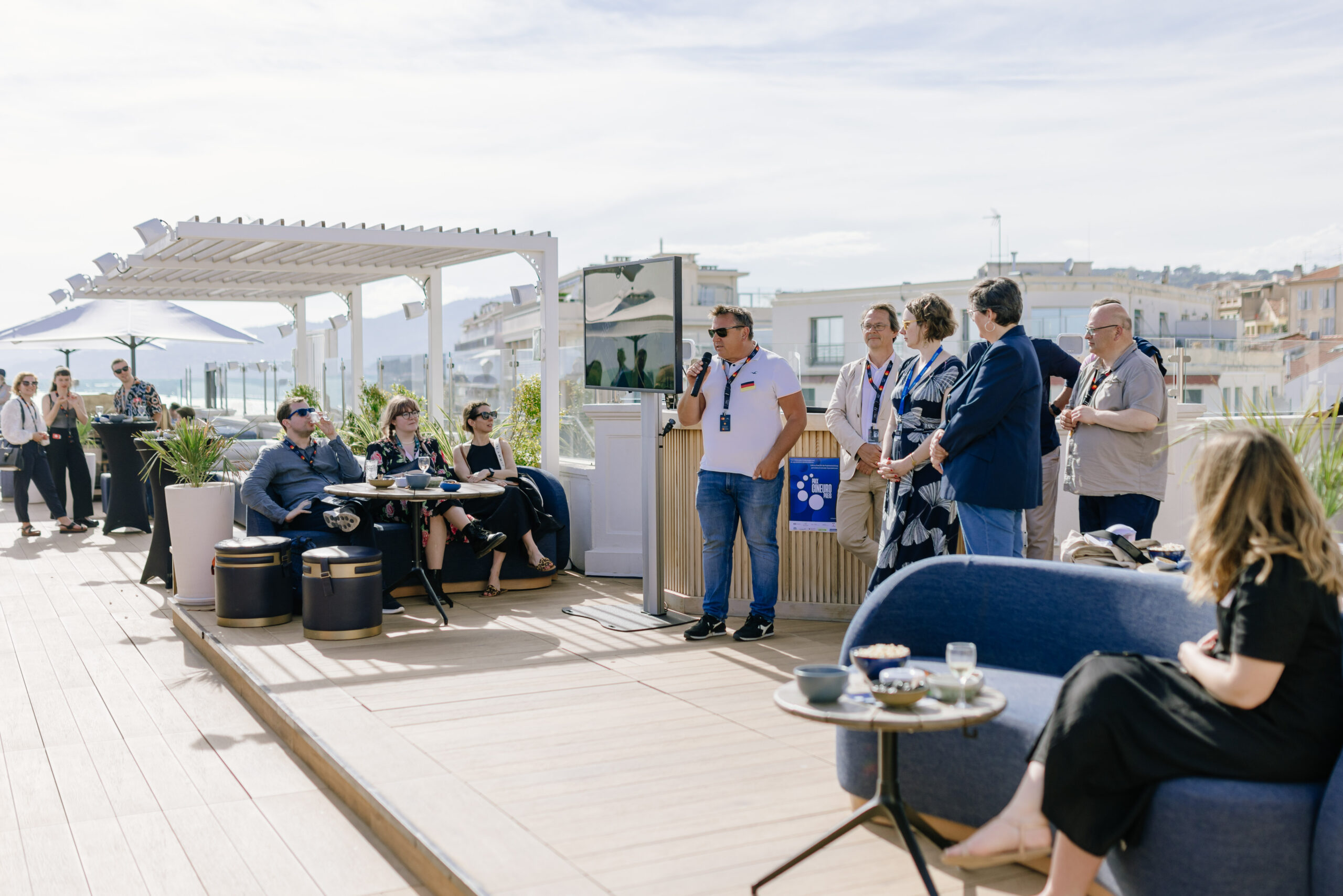 MIPCOM Cannes event — corporate evening at the Palais des Festivals